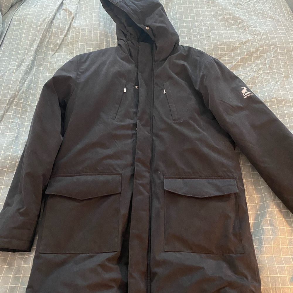 Winter parka with fleece lining